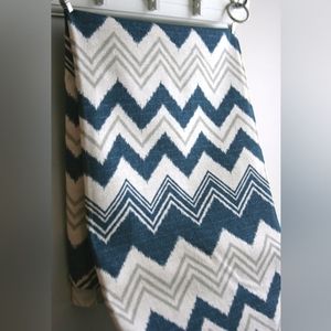 Custom shower curtain extra long ceiling height navy beige